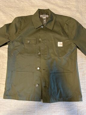 A.P.C. X Carhartt WIP Olive Green Water Resistant Chore Jacket